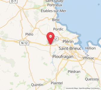 Map of Trémuson, Brittany