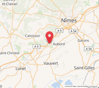 Map of Uchaud, Occitanie