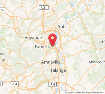 Map of Uckange, Grand Est
