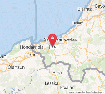 Map of Urrugne, Nouvelle-Aquitaine