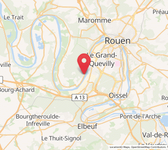 Map of Val-de-la-Haye, Normandy