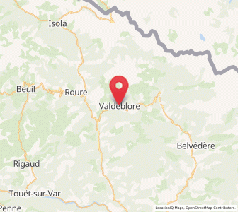 Map of Valdeblore, Provence-Alpes-Côte d'Azur