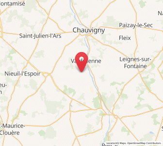 Map of Valdivienne, Nouvelle-Aquitaine