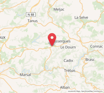 Map of Valence-d'Albigeois, Occitanie