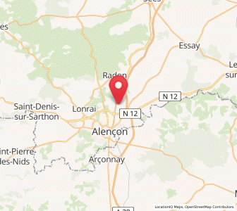 Map of Valframbert, Normandy
