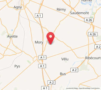 Map of Vaulx-Vraucourt, Hauts-de-France