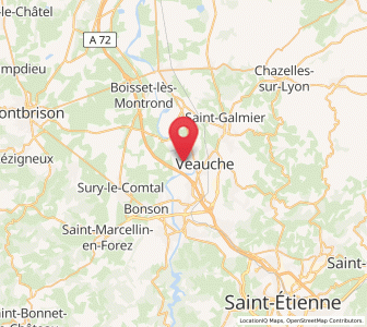 Map of Veauchette, Auvergne-Rhône-Alpes