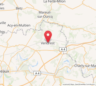 Map of Vendrest, Île-de-France
