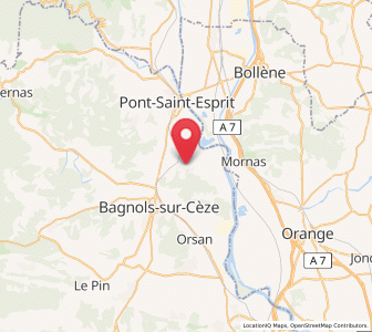Map of Vénéjan, Occitanie
