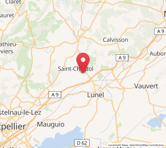 Map of Vérargues, Occitanie