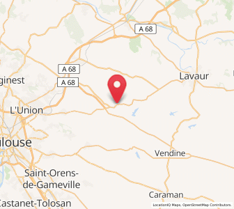 Map of Verfeil, Occitanie