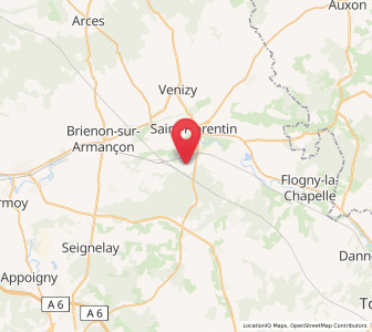 Map of Vergigny, Bourgogne-Franche-Comté