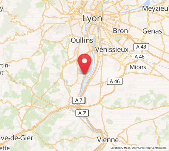 Map of Vernaison, Auvergne-Rhône-Alpes