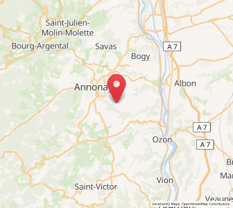 Map of Vernosc-lès-Annonay, Auvergne-Rhône-Alpes