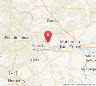 Map of Vernou-la-Celle-sur-Seine, Île-de-France