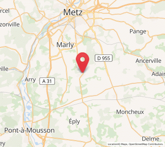 Map of Verny, Grand Est