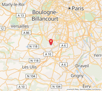 Map of Verrières-le-Buisson, Île-de-France