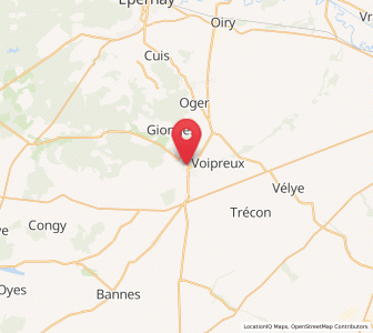 Map of Vertus, Grand Est