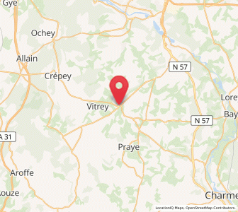 Map of Vézelise, Grand Est