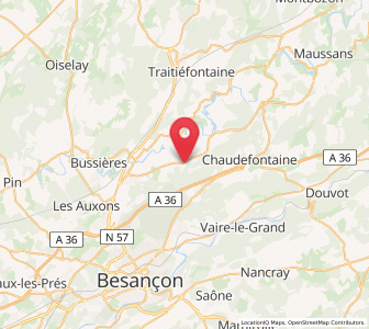 Map of Vieilley, Bourgogne-Franche-Comté
