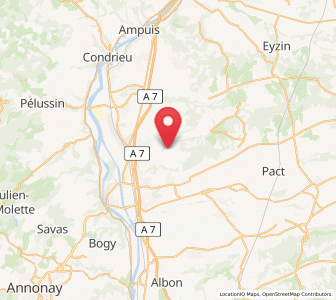 Map of Ville-sous-Anjou, Auvergne-Rhône-Alpes