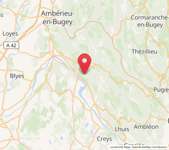 Map of Villebois, Auvergne-Rhône-Alpes