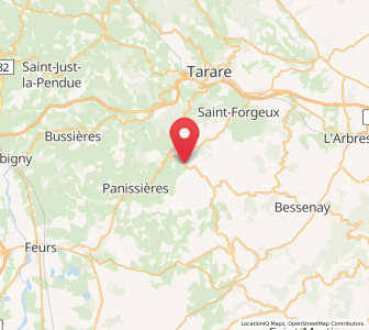 Map of Villechenève, Auvergne-Rhône-Alpes