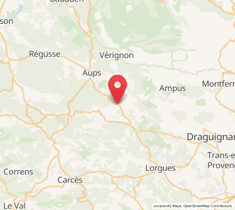 Map of Villecroze, Provence-Alpes-Côte d'Azur