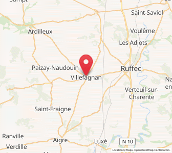 Map of Villefagnan, Nouvelle-Aquitaine