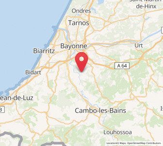 Map of Villefranque, Nouvelle-Aquitaine