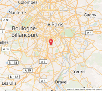 Map of Villejuif, Île-de-France