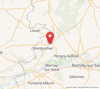Map of Villenauxe-la-Grande, Grand Est