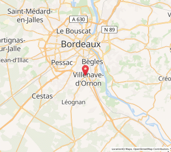 Map of Villenave-d'Ornon, Nouvelle-Aquitaine