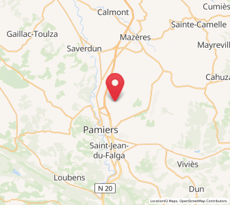 Map of Villeneuve-du-Paréage, Occitanie
