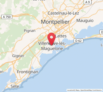 Map of Villeneuve-lès-Maguelone, Occitanie
