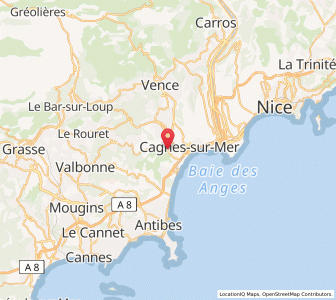 Map of Villeneuve-Loubet, Provence-Alpes-Côte d'Azur