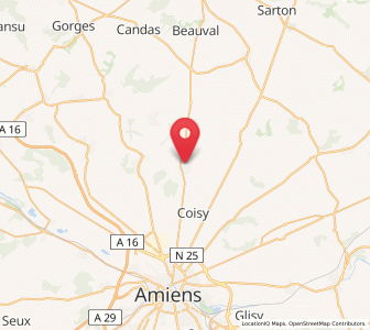 Map of Villers-Bocage, Hauts-de-France
