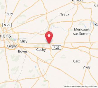 Map of Villers-Bretonneux, Hauts-de-France
