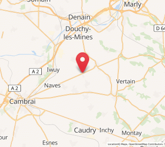 Map of Villers-en-Cauchies, Hauts-de-France