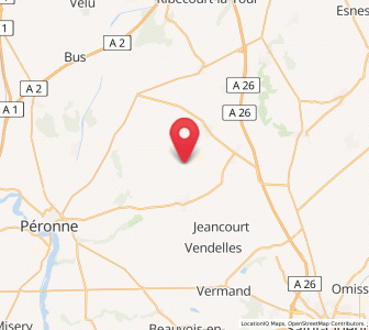 Map of Villers-Faucon, Hauts-de-France