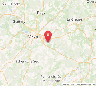 Map of Villers-le-Sec, Bourgogne-Franche-Comté