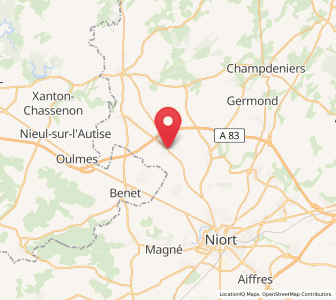 Map of Villiers-en-Plaine, Nouvelle-Aquitaine
