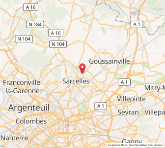 Map of Villiers-le-Bel, Île-de-France