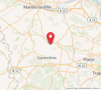 Map of Villiers-le-Mahieu, Île-de-France
