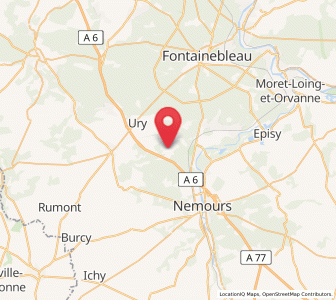 Map of Villiers-sous-Grez, Île-de-France
