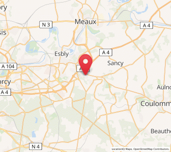 Map of Villiers-sur-Morin, Île-de-France