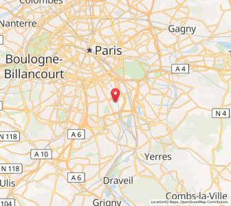 Map of Vitry-sur-Seine, Île-de-France