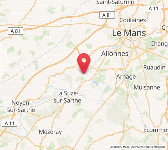 Map of Voivres-lès-le-Mans, Pays de la Loire