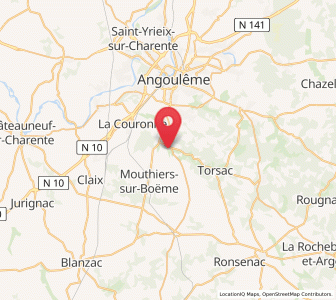 Map of Vœuil-et-Giget, Nouvelle-Aquitaine