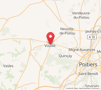 Map of Vouillé, Nouvelle-Aquitaine